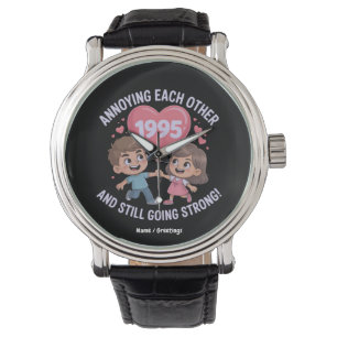 Ankündigung seit dem Hochzeitstag 1995 Armbanduhr