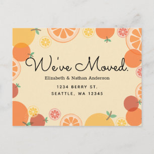 Ankündigung "Summer Orange Mouncement Postcard"