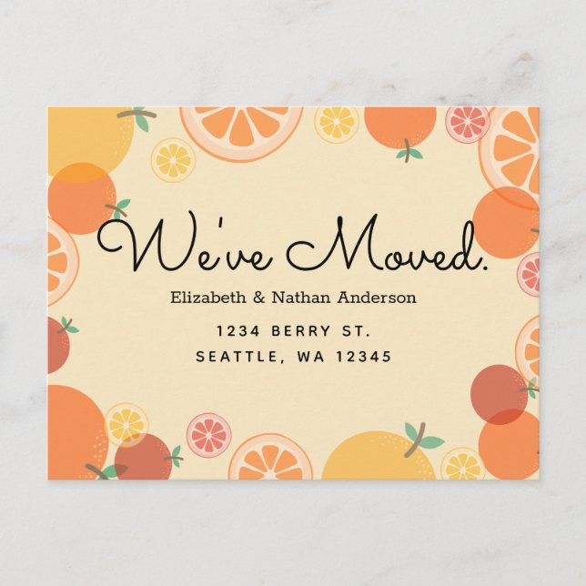 Ankündigung "Summer Orange Mouncement Postcard" (Vorderseite)