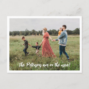 Ankündigung über das Verschieben eines Fotos mit e Postkarte