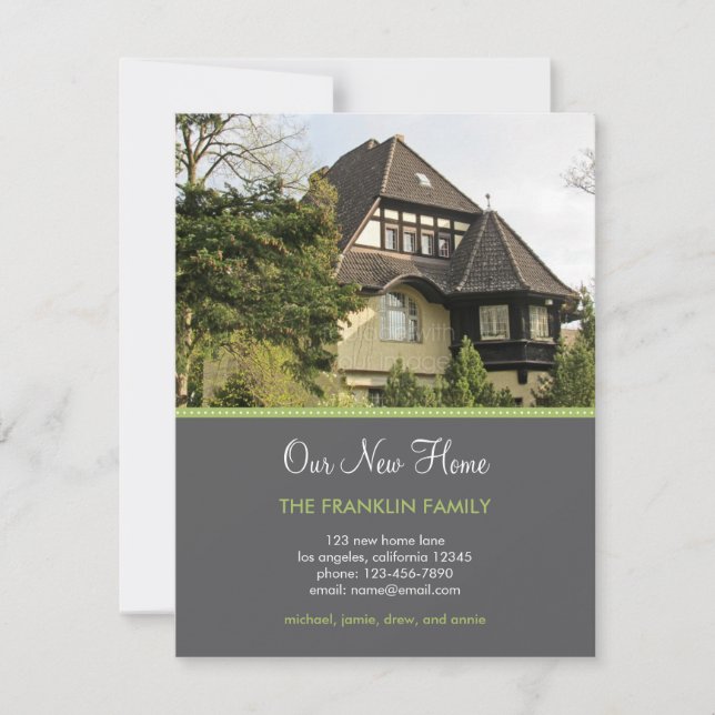 Ankündigung über das Verschieben von Fotos an den  (Vorderseite)