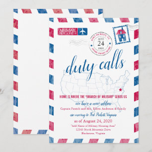 Ankündigung über den Militärzug in Virginia