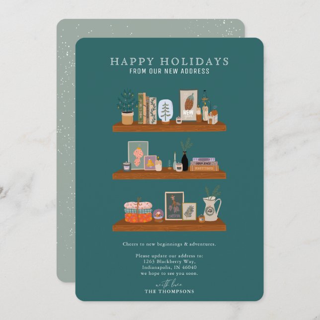 Ankündigung über den neuen Zuhause Holidays Shelf  (Vorne/Hinten)