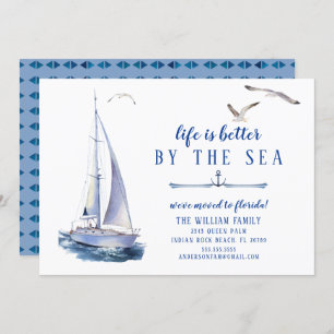 Ankündigung über den Segelboot