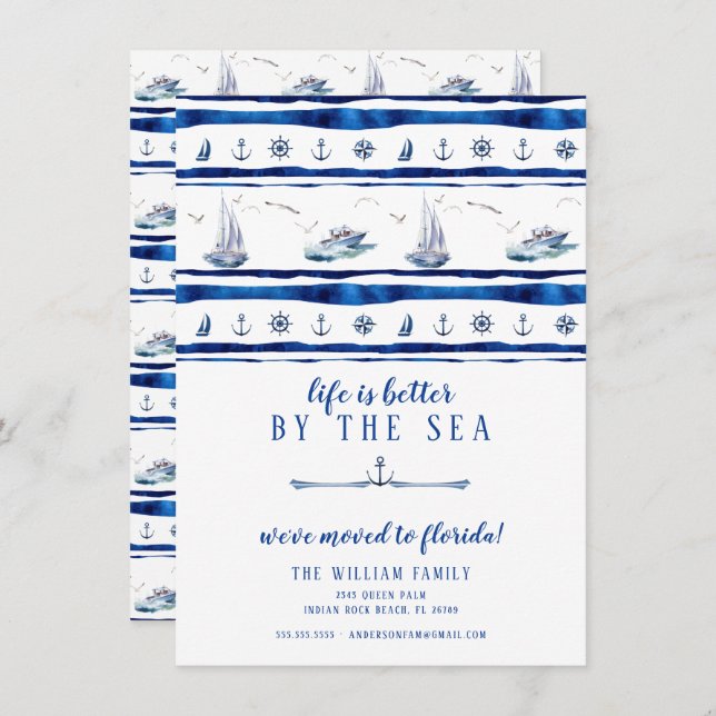 Ankündigung über den Segelboot (Vorne/Hinten)