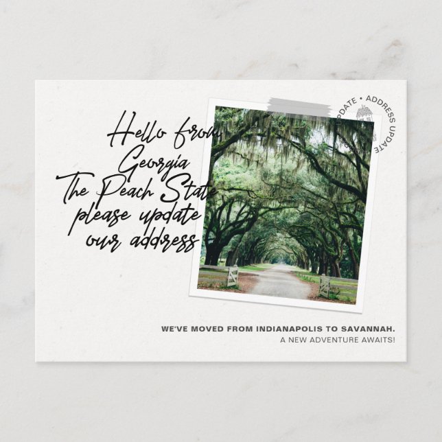 Ankündigung über den Staat in Georgien (Vorderseite)