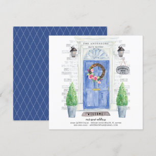 Ankündigung über den Umzug der blauen Vordertür