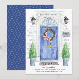 Ankündigung über den Umzug der blauen Vordertür