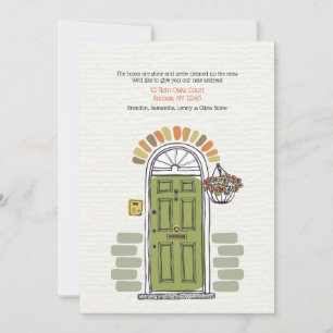 Ankündigung über den Wechsel der grünen Tür