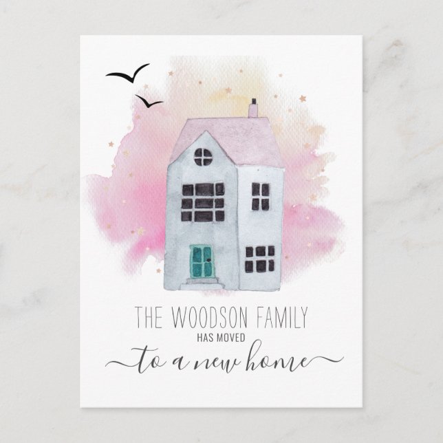 Ankündigung über die Änderung der Adresse durch ni (Vorderseite)