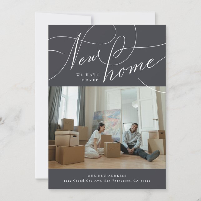 Ankündigung über die Ankündigung der Zuhause-Beweg (Vorderseite)