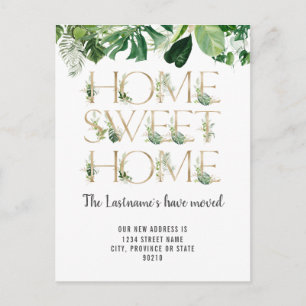 Ankündigung über die Bewegung von Grünpflanzen Postkarte