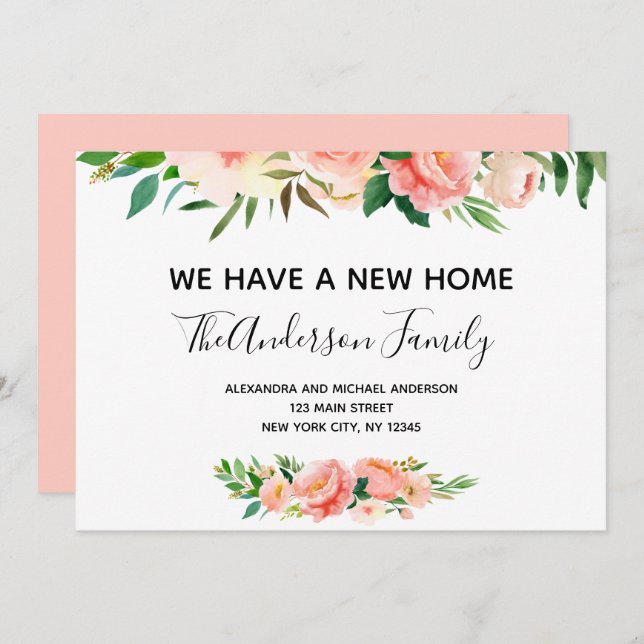 Ankündigung über die Bewegung von Peach Coral Flor (Vorne/Hinten)