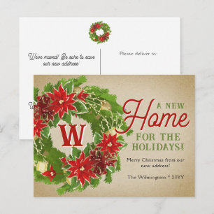 Ankündigung über die Bewegung von Weihnachtsfeiern Postkarte