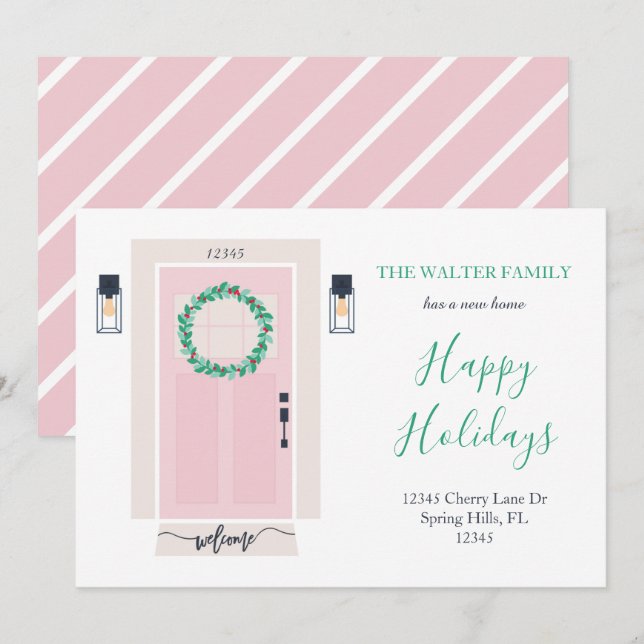 Ankündigung über die Vorder-Tür-Bewegung Rosa (Vorne/Hinten)