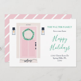 Ankündigung über die Vorder-Tür-Bewegung Rosa