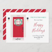 Ankündigung über die Vorder-Tür-Bewegung rot