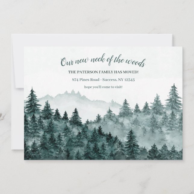 Ankündigung über die Wasserfarbenbewegung von Holz (Vorderseite)