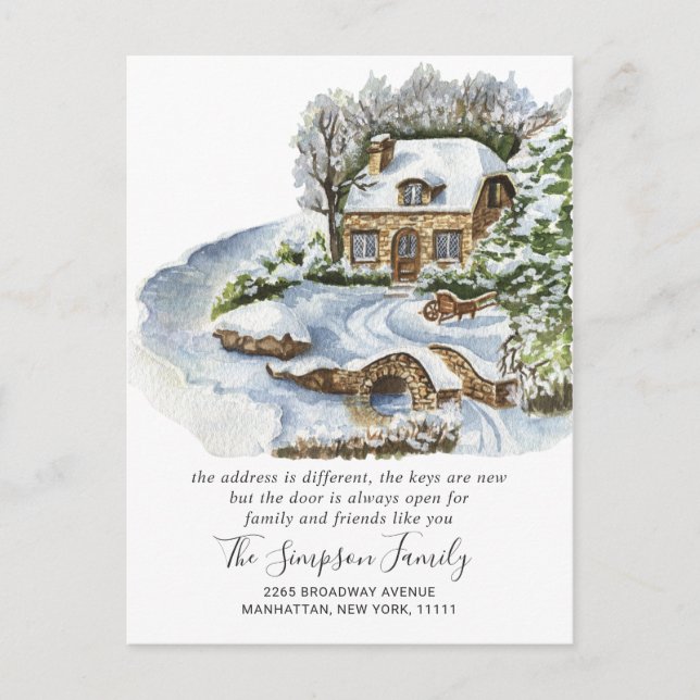 Ankündigung über die Wasserfarbenweihtür Postkarte (Vorderseite)