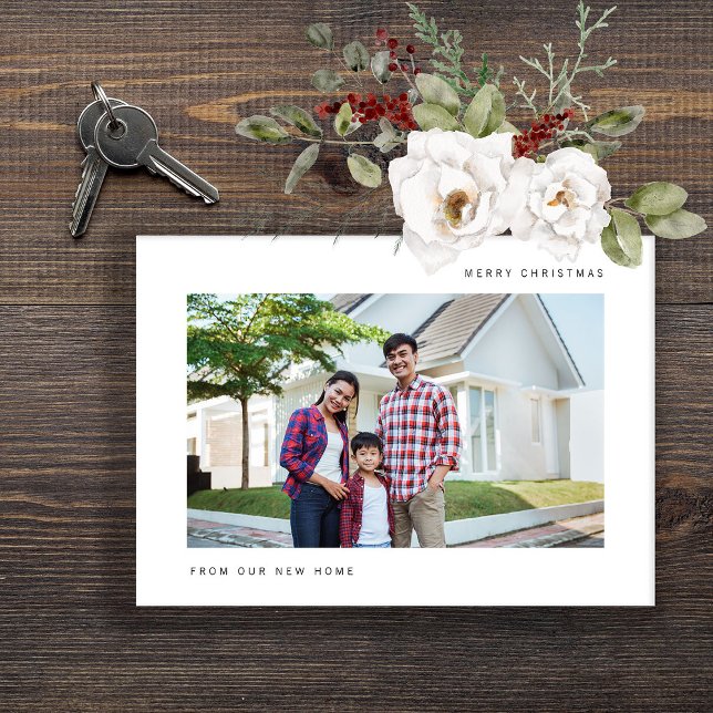 Ankündigung über die Weihnachtsbewegung von unsere (A stylish holiday moving announcement)