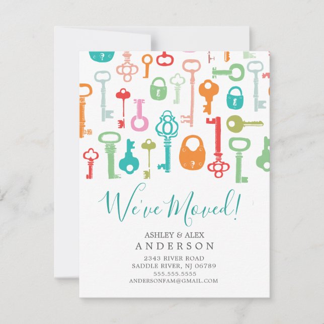 Ankündigung über Vintage Tasten (Vorderseite)