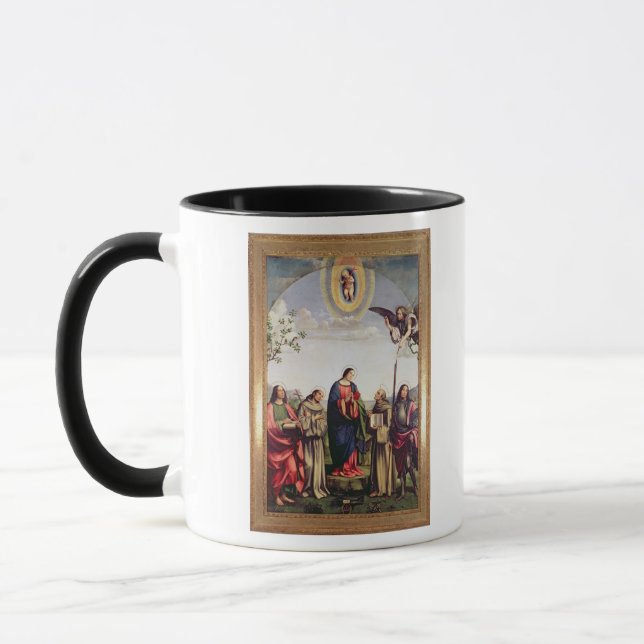Ankündigung und Heilige, 1500 Tasse (Links)
