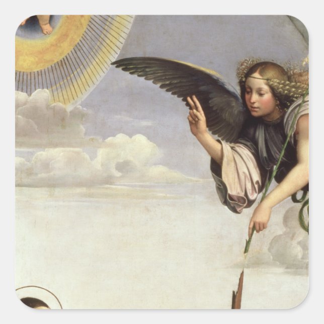 Ankündigung und Heilige Quadratischer Aufkleber (Vorderseite)