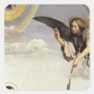 Ankündigung und Heilige Quadratischer Aufkleber