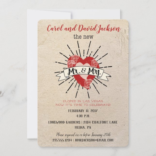 Ankündigung und Party im Tattoo-Stil (Vorderseite)