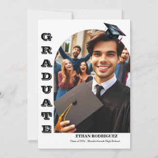 Ankündigung von 2 Fotos High School Abschluss