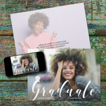 Ankündigung von Abschluss Foto