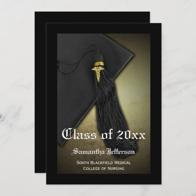 Ankündigung von Abschlüssen der Medizinschule oder (Vorne/Hinten)