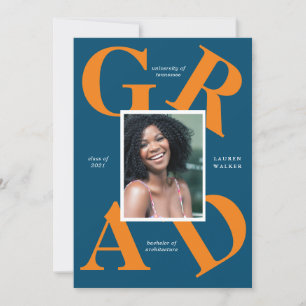 Ankündigung von Absolventen: fette Skriptfarben