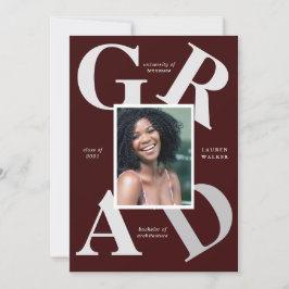 Ankündigung von Absolventen: fette Skriptfarben