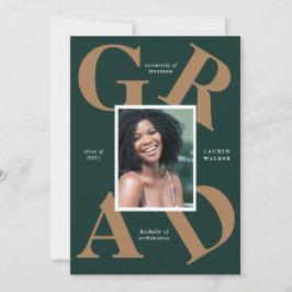 Ankündigung von Absolventen: fette Skriptfarben