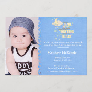 Ankündigung von Adoption Boy