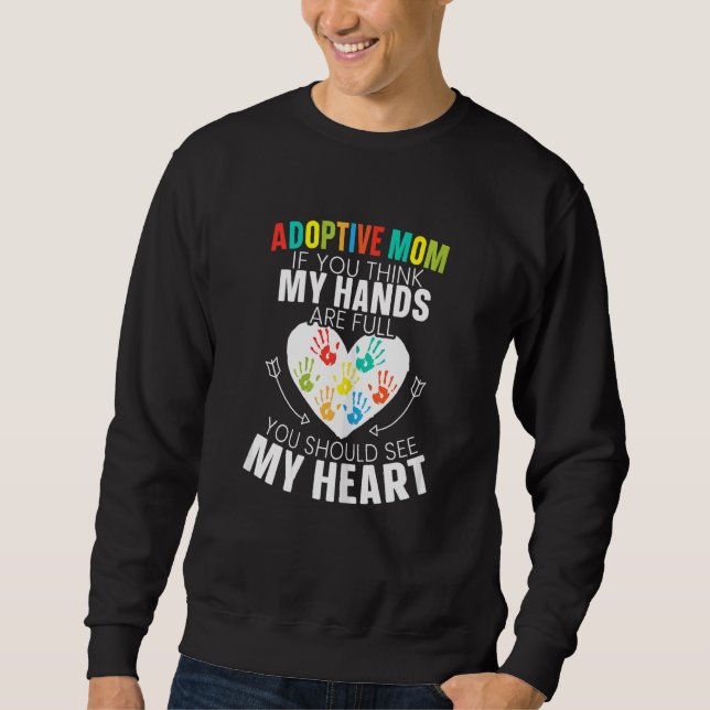 Ankündigung von Adoptionen zur Adoptivbildung von  Sweatshirt (Vorderseite)