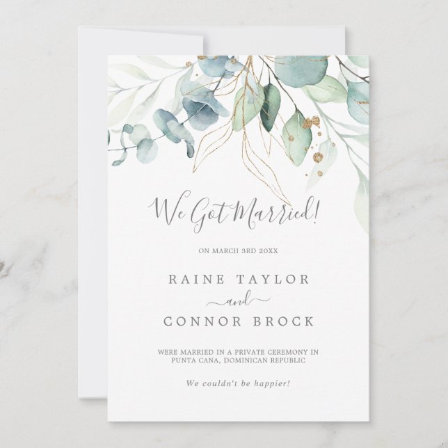 Ankündigung von Airy Greenery und Gold Leaf (Vorderseite)