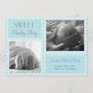 Ankündigung von Baby Boy