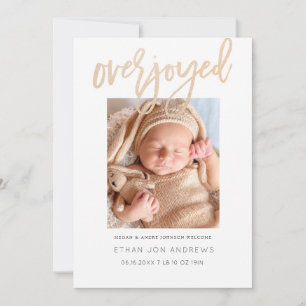 Ankündigung von Baby - überfreuliches Drehbuch zum