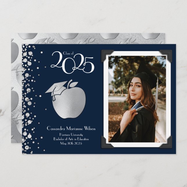 Ankündigung von Bildung Navy Abschluss (Vorne/Hinten)