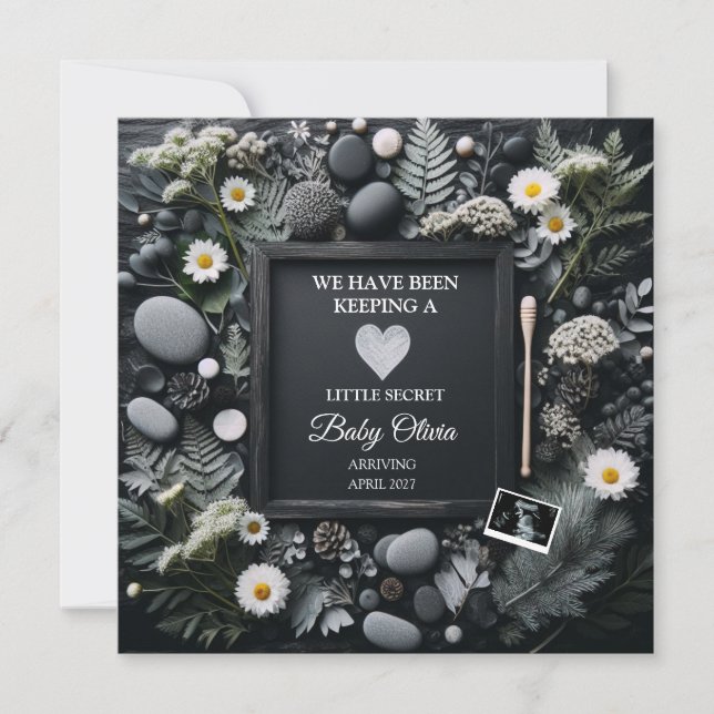 Ankündigung von Black Boho Schwangerschaft mit Son (Vorderseite)