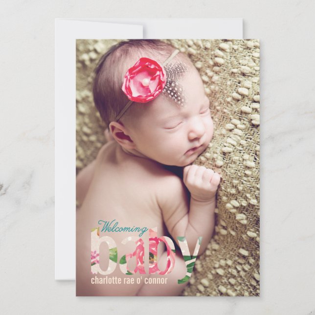 ANKÜNDIGUNG VON Blume BABY (Vorderseite)
