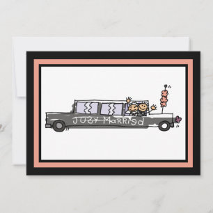 Ankündigung von Braut und Groom Limo