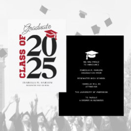 Ankündigung von Budget Red Black Abschluss