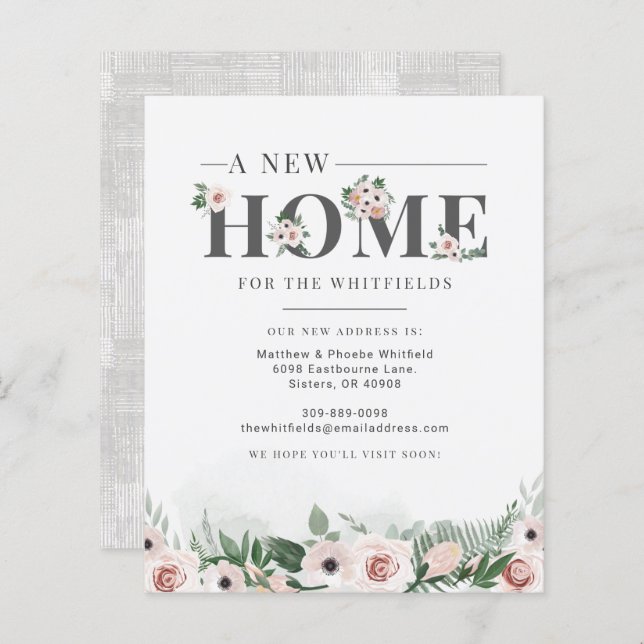 Ankündigung von "Budget Weve Moved Floral Moving" (Vorne/Hinten)