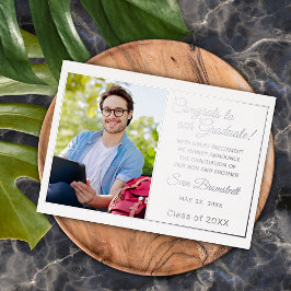 Ankündigung von Chic Minimalistisch Gold Foil Absc