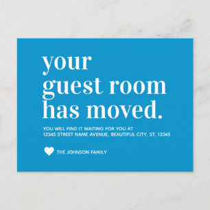 Ankündigung von Chic Ocean Blue Guest Room Moving