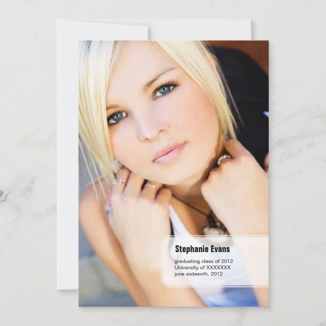 Ankündigung von Classic Stub Foto Abschluss (Vorderseite)