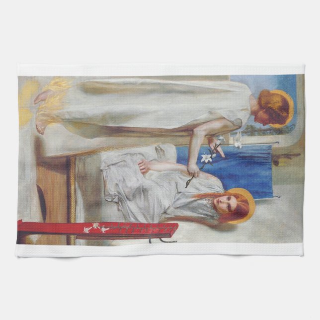 Ankündigung von Dante Gabriel Rossetti Geschirrtuch (Horizontal)